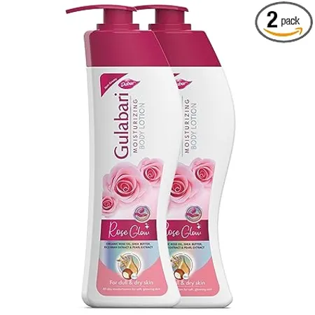 Dabur Gulabari Moisturizing Lotion 800ml 400ml Buy 1 Get 1 free For Dry Dull Skin Made with 100 Organic Rose Oil Dermatologically Tested Paraben Free