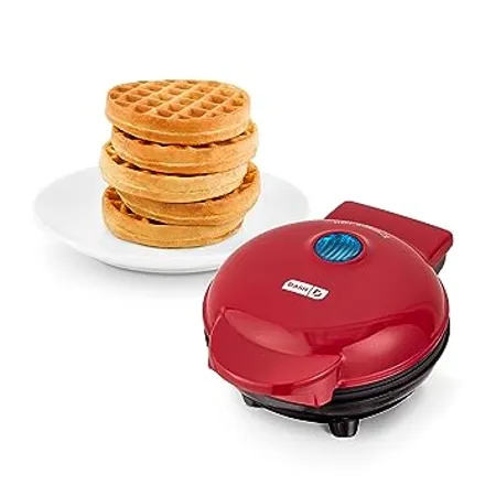 Dash DMW001RD Mini Waffle Maker Red
