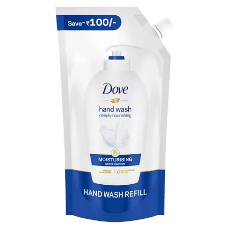 Dove Moisturising Liquid Hand Wash 900 ml Refill Gentle Cleanser for Soft Hands Liquid Hand Soap Suitable for Sensitive Skin Super Saver Offer Pack