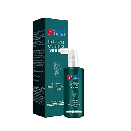 Dr Batra s Hair Fall Control Serum Best ingredients of Thuja Henna Amla Healthy scalp Silicone Paraben Sulphate free Trichologists formulated Lightweight 125 ml 