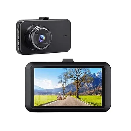 Drumstone Dual Dash Cam Front and Rear 3 IPS Display Car Dashboard Camera Recorder Motion Detection Parking Monitor Loop Recording Multifunctional K6000 DVR with 5 Years Warranty