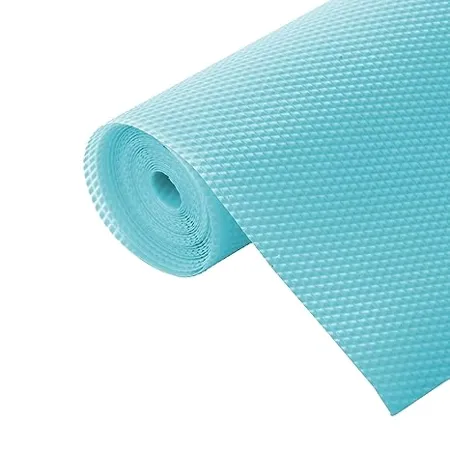ElastPro 45 cm X 1 5 m EVA Food Grade Multipurpose Washable Anti Slip Mat Sheet for Fridge Shelf Liner Table Kitchen Drawer mat Diamond Texture Light Blue 