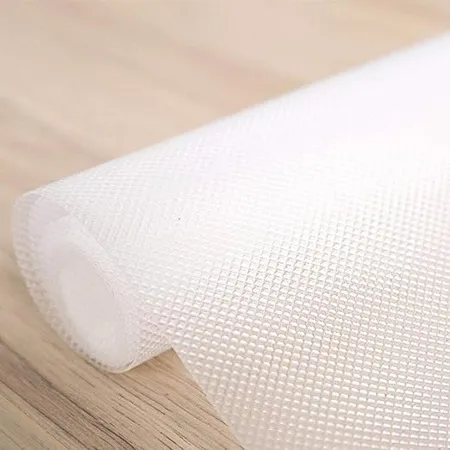 ElastPro 45 cm X 5 m EVA Food Grade Multipurpose Washable Anti Slip Mat Sheet for Fridge Shelf Liner Table Kitchen Drawer mat Diamond Texture Transparent 