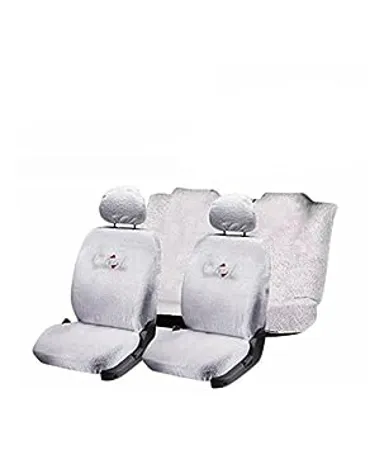 FLOMASTER Towelmate Seat Cover for Mahindra XUV Set of 3 White 