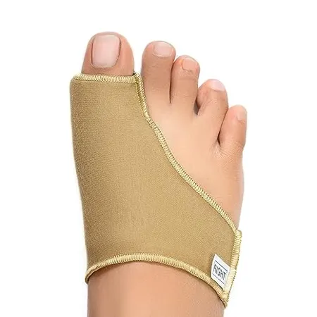 FOVERA Bunion Corrector Sleeves for Bunion Relief Hallux Valgus Hammer Toe Soft Reusable Gel Cushion for Men and Women M Size 1 Pair 