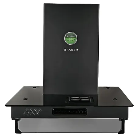 Faber 3 Way Suction Chimney with Air purifier Fan 60 cm 1095 m hr HOOD 3N1 AERO SPARKLE PRO 3D AB TC 60 Baffle Filter Touch Control Alligator Black
