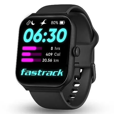 Fastrack New Limitless FS1 Smart Watch Biggest 1 95 Horizon Curve Display SingleSync BT Calling v5 3 Built in Alexa Upto 5 Day Battery ATS Chipset with Zero Lag 100 Sports Modes 150 Watchfaces