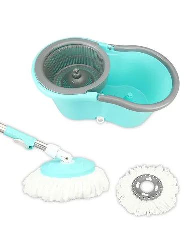 Frestol Magic Plastic Mop with 2 Refills Sea Green