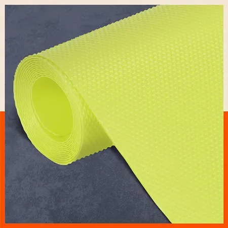 Fridge Roll by Bathla 65cm x 300cm Roll for Kitchen Drawer Bathroom Table Fridge Temperature Resistant Multipurpose Washable Reusable Diamond Textured Non Slip Vega 380 GSM Green 