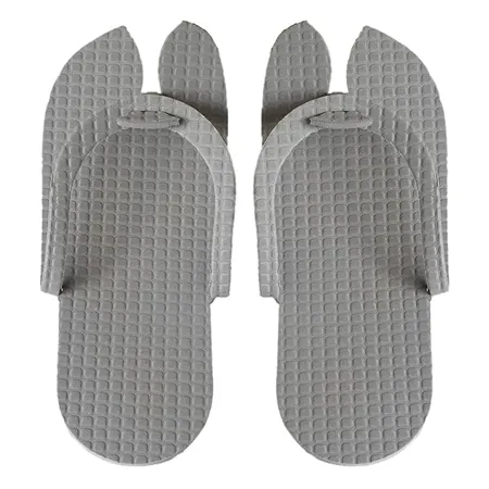 Fun Homes Rubber Bathroom Slipper for Men Women 1 Pair Grey 54FH4200 