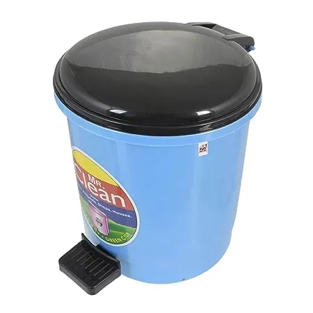 Fun Homes Table Top Desk Garbage Dustbin Trash for Office Home Work Place 2 Ltr Blue 