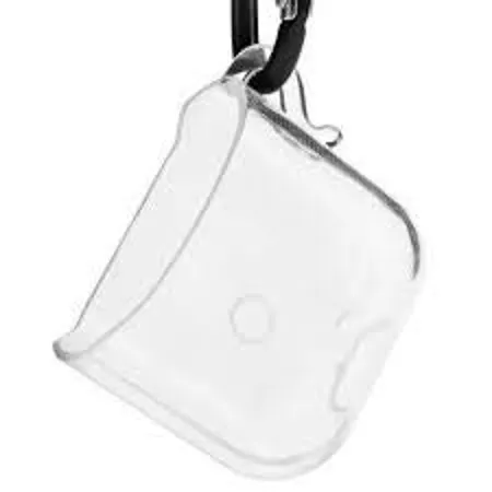 GADGETSWRAP TPU Transparent Protective Case Sleeve Cover Keychain Hook Compatible with Airpods Transparent Clear