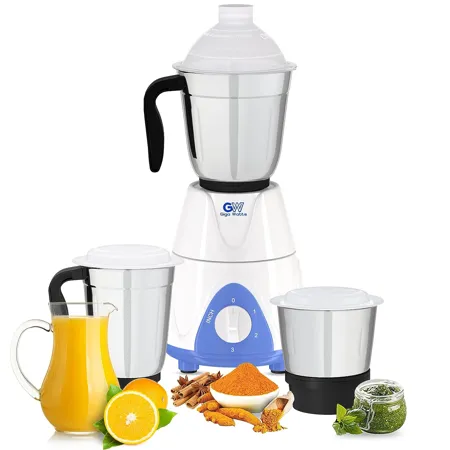 GIGAWATTS 1000W All in One Mixer Grinder Blender Heavy Duty Electric Mixy 3 Stainless Steel Jars with Leak Proof Lid 3 Speed Control 21000 RPM 1 Year Warranty 