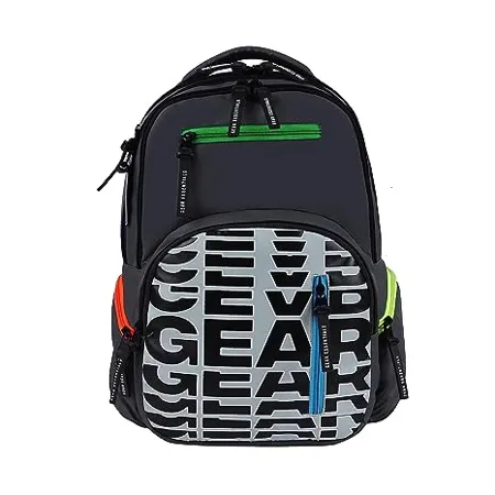 Gear 7 Pocket 30 L Backpack Water Resistant School Bag Casual Backpack Daypack Travel Backpack Kids Bag College Bag for Boys Girls Men Women Grey 