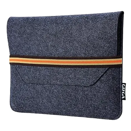 Gizga Essentials fabric Laptop Bag Sleeve Case Cover Pouch for 14 1 Laptops MacBook Premium Protective Felt Material Ultra Light Easy to Carry Office Bag for Men Women Prevents Scratches Grey