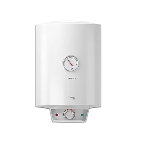 Havells Monza EC 10 L Storage Water Heater Metallic Body 2000 W With Free Flexi Pipe and Free Installation Warranty 7 Yr on Inn Container 4 Yr on Heating Element 2 Yr Compre White 