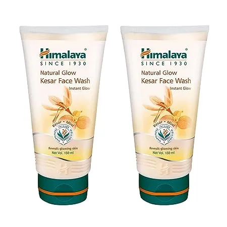 Himalaya Natural Glow Kesar Face Wash Pack of 2 