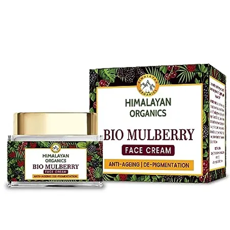Himalayan Organics Bio Mulberry Face Cream Hydrates Skin Remove Dark Spots Oil Free Promote Younger And Youthful Glow 50gm