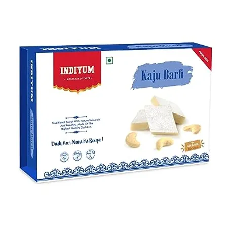 Indiyum Indian Sweet Kaju Barfi Kaju Katli 200g