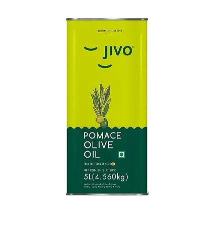 Jivo Pomace Cooking Olive Oil 5 Litre Tin Recommendable for Roasting Frying Baking All type of Cuisines Healthy Cooking Oil for Daily use 
