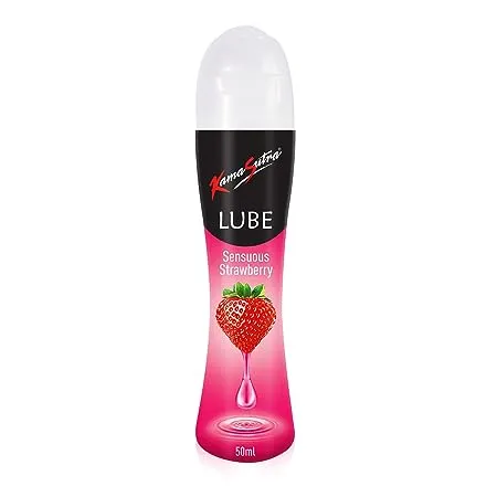 KAMA SUTRA Lube Strawberry Personal Lubricant for Men Women 50 ml Water based lube Compatible with condoms Easy to wash off Convenient for use