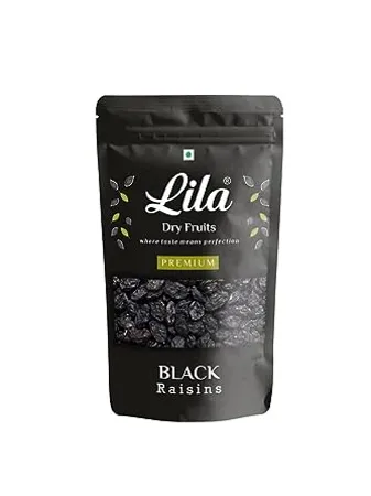 LILA DRY FRUITS Premium Afghani Seedless Black Raisins 1000 g Kali Kishmish Munakka Dry Fruits Delicious Healthy Snack High in Antioxidants Naturally Sweet tasty