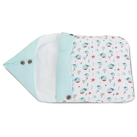 LITTLE JOEY Baby Carry Cocoon Baby Wrapper with Hood Cotton Having Filling of Soft Available in Attractive Colors and Patterns Get More Sleeping Time for You and Your Little One