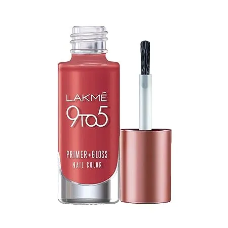 Lakm 9To5 Primer Gloss Nail Colour Pink Paisley 6 ml