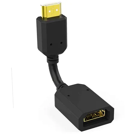 Lapster HDMI Male to Female Extension Cable high Speed Cable for LED LCD TV Laptop 10 cm Black
