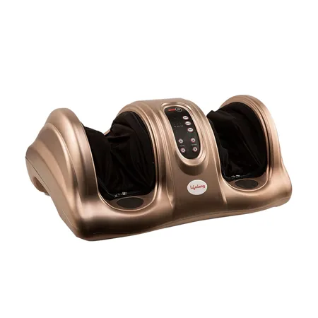 Lifelong Corded Electric LLM72 Foot Massager for Relaxation Ideal for Home with 4 Automatic Programs and 3 Custom Massage Modes 1 Year Warranty Brown 