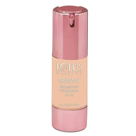 Lotus Makeup Ecostay Long Lasting Foundation Bright Angel SPF 20 Vitamin E Aloe Vera 30 ml