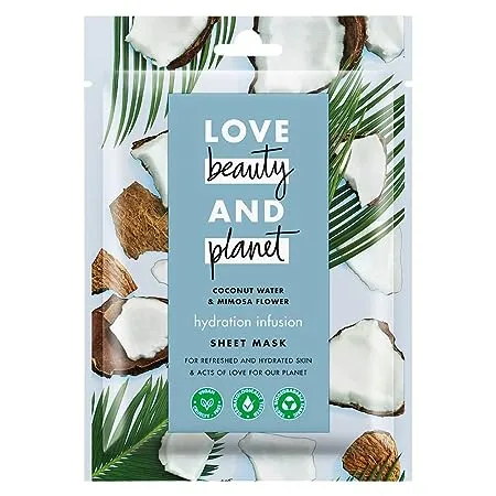 Love Beauty Planet Coconut water Mimosa Flower sheet mask For hydrated skin 25ml