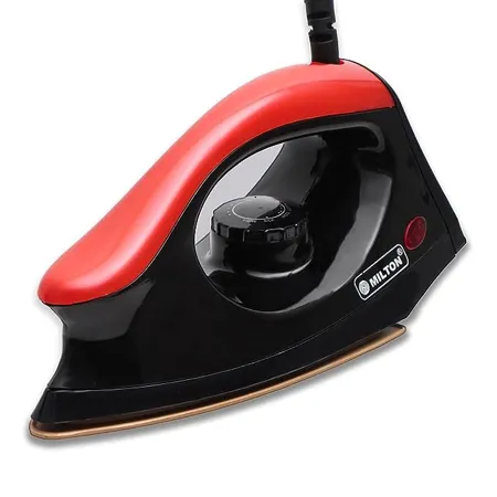 Milton Premium 333 1000 Watt Light Weight Dry Iron I Non Stick Coated Sole PlateI ISI Certified I 1 Year Warranty