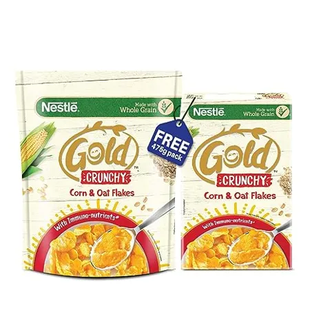 NESTLE GOLD Crunchy Oat and Corn Flakes Combo Pack 850g 475g Free