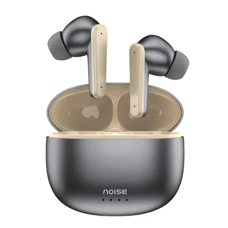 Noise Newly Launched Buds VS104 Max Truly Wireless in Ear Earbuds with ANC Upto 25dB 45H Playtime Quad Mic with ENC Instacharge 10 min 180 min 13mm Driver BT v5 3 Silver Grey 