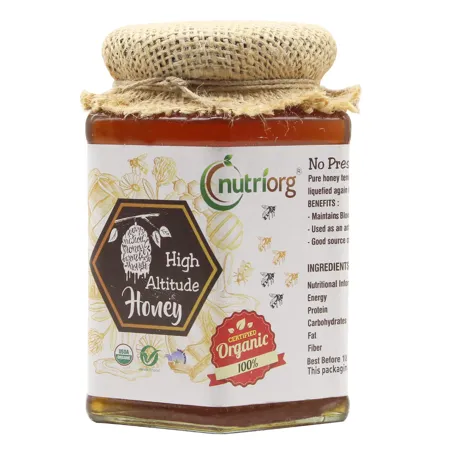 Nutriorg Certified Organic High Altitude Honey 500g NMR Approved Honey 100 Organic