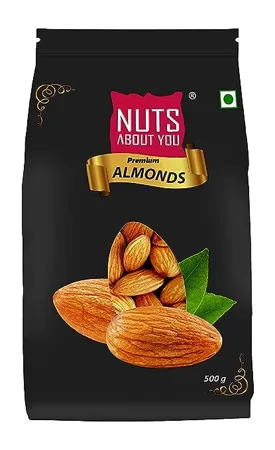 Nuts About You Premium ALMONDS 500 g Premium 100 Natural Badam NonPareil Variety 