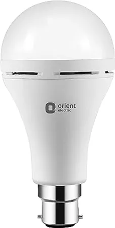 Orient Electric 9Watts Inverter Emergency LED Light Bulb 6500K Base B22D Cool Day White 
