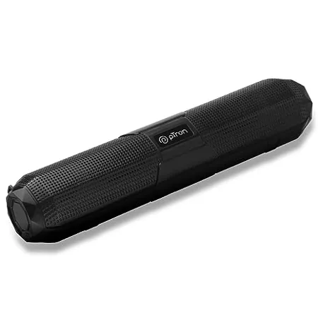PTron Newly Launched Fusion Beam 16W Bluetooth 5 0 Speaker up to 19Hrs Playback Time Soundbar for Phone TV Laptop Tablets Projectors Aux TF Card USB Drive FM Playback TWS Function Black 