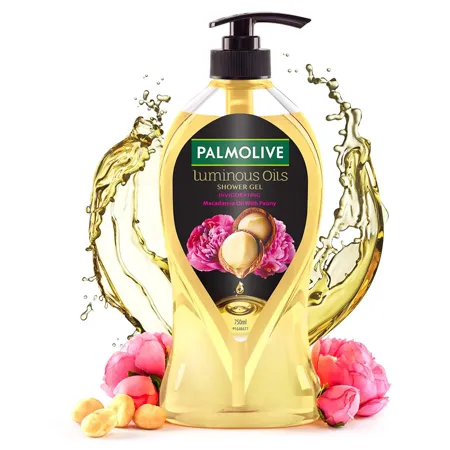 Palmolive Macadamia Oil Peony Luminous Oils Invigorating Body Wash Brightening Moisturizing Youthful skin No paraben silicones pH balanced Body Wash 750ml