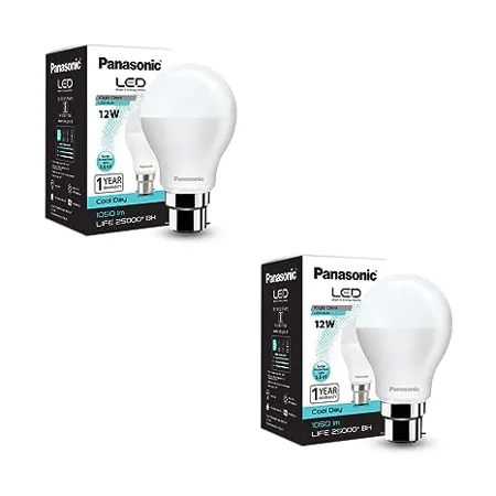 Panasonic Base B22 12 Watt LED Bulb Cool Day Light Pack of 2