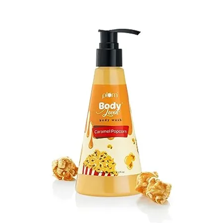 Plum BodyLovin Caramel Popcorn Body Wash All Skin Types Caramel Popcorn Fragrance Non Drying Sulphate Free 100 Vegan