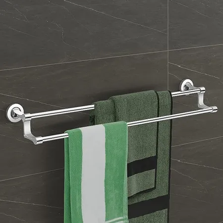 Primax Premium Stainless Steel Aluminium Towel Rod Towel Hanger for Bathroom Towel Stand Bathroom Accessories 24 Inch Chrome 