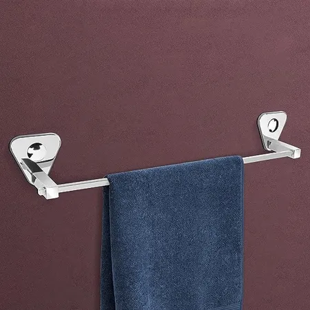 Primax Pyramid Stainless Steel Towel Hanger for Bathroom Towel Rod Bar Bathroom Accessories 24inch Chrome Pack of 1