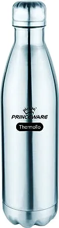 Princeware Neva Food Grade Stainless Steel Insulated Vacuum Flask 500ml Elegant Shape
