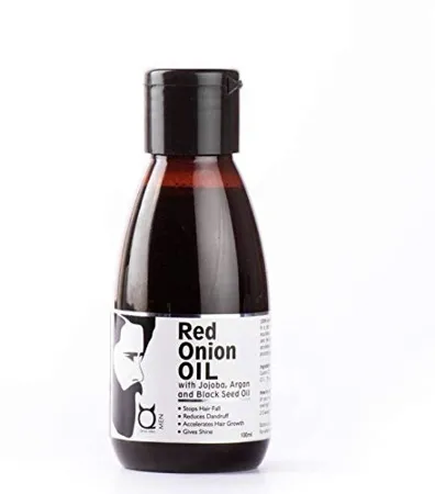 Qraa Men Red Onion Hair Oil With Jojoba Argan Black seed oil 100 ml