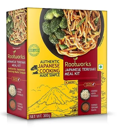 Rootworks Japanese Teriyaki Meal Kit Pack of 1 300 g Authentic Asian Flavors Made in Thailand Ready to Cook Meal Kit