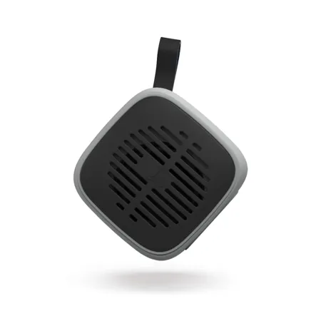 SYSKA Qube 5W Ultra Portable Mini Wireless Bluetooth Speaker with Mic HD Sound 10 Meter Working Range Made in India Type C Charging with Voice Assistant Bold Black 