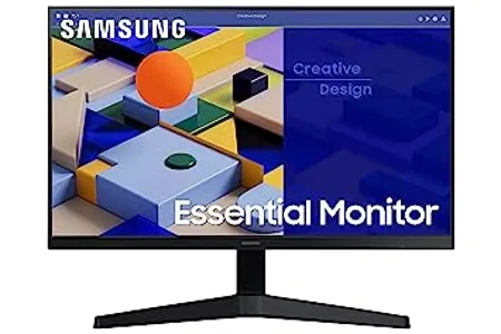 Samsung 24 inch 60 46cm FHD Flat Monitor IPS 75 Hz Bezel Less Design AMD FreeSync Flicker Free HDMI D sub LS24C310EAWXXL Black 