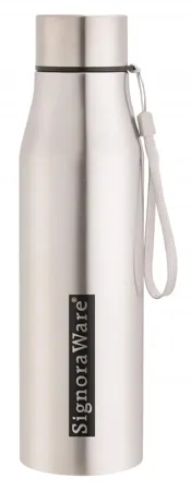 Signoraware Blaze Single Walled Stainless Steel Fridge Water Bottle 1 Litre Silver Set of 1